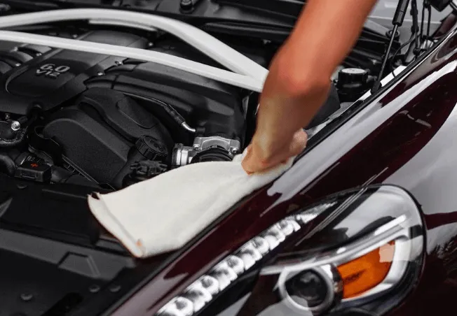 Cleaning a car with ceramic coating